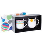 TopChoice Razzle Dazzle 2 x Mug Set, Multi-Coloured