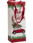1 del. Vinpåse/Presentpåse med Driving Santa 28 cm