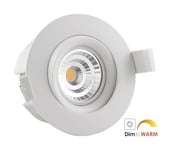 Nordic Optimal IsoSafe LED Downlight WarmDim 9W 360 Tilt Hvit