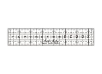 M0315-BK Quiltning linjal 3 x 15 cm