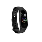 Unbranded M4S Heart Rate Blood Pressure Oxygen Monitor Multi-sport Modes Call Rejection USB Charging Smart Watch BLACK COLOR Multicoloured male adult