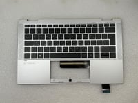 For HP EliteBook x360 1030 G7 M16980-BB1 Hebrew Israel Palmrest Keyboard NEW