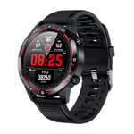 KYLN Smart Watch ECG+PPG IP68 Waterproof Bluetooth Call Blood Pressure Heart Rate Sports Smartwatch For Android IOS Phone-Black_Red