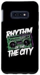 Coque pour Galaxy S10e Rythme de la ville - Vintage Ghettoblaster Boombox Lover