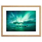 Wee Blue Coo Photo Arctic Aurora Borealis Northern Lights Framed Wall Art Print