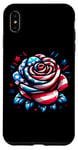 Coque pour iPhone XS Max Rose 4 juillet Drapeau américain américain pour garçons et filles