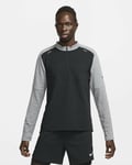 Nike Pinnacle Run Division Midlayer Running Top Sz M Black Grey DA0438 010