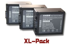 3 batteries 1000mAh pour appareil photo Panasonic Lumix DMC-G1, DMC-G1K, DMC-G1W, DMC-G2, DMC-G2K, DMC-G2W, DMC-G10 remplace DMW-BLB13 / DMW-BLB13E
