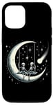 Coque pour iPhone 13 Pro Squelette Midnight Conversations Under Starry Night Skies