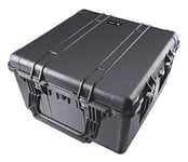 PELI 1640 valise de transport à roulettes, IP67 étanche à l'eau et à la poussière, capacité de 130L, fabriquée aux États-Unis, sans mousse, couleur: noire