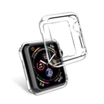 Coque protection transparente souple silicone gel compatible Apple Watch série SE 2022 44MM