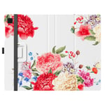 MoKo Case Compatible with Samsung Galaxy Tab A7 Lite 8.7 Inch (SM-T225/T220/T227), Slim Lightweight PU Tablet Shell Cover Stand Case Fit Samsung Galaxy Tab A7 Lite 8.7 2021 Tablet - Flowers Blossom