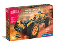 Clementoni 61382 Science Museum Mechanics-Buggy & Quad-Building Set, Scientific Kit for Kids 8 Years, STEM Toys, English Version-Made in Italy, Multicoloured