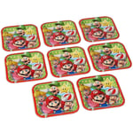 Super Mario Bros. 7" Square Paper Plates, 8 Count