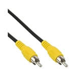 InLine 89937 C 1 M RCA RCA Noir Câble vidéo composite – Cables de vidéo composite (1 m, RCA, RCA, Nickel, Noir, mâle/mâle)