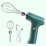 Portable Electric Hand Whisk USB Rechargeable Egg Beater with 2 Whisks