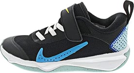 NIKE Omni Multi-Court Sneaker, Black Blue Lightning Ocean Bliss, 4.5 UK