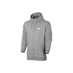 Nike Sportswear Club Fz Ft Sweatshirt Homme, Dark Grey Heather/White, XXL