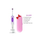 Oral-B (Purple With Box D12PP) Oral B Electric Toothbrush VITALITY Braun D12 D12S