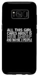 Coque pour Galaxy S8 Mouton amusant - This Girl Cares About Is Her Sheep