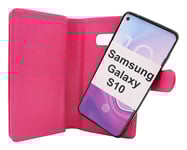 Crazy Horse XL Magnet Fodral Samsung Galaxy S10 (G973F) (Hotpink)