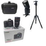 KamKorda Camera Bag + Flash + Tripod + 5D Mark IV DSLR Camera + EF 24-105mm f/4L IS II USM lens, 30.4MP Full-Frame CMOS Sensor, DIGIC 6+ Image Processor + 2 Year Warranty