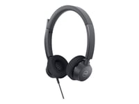 Dell Pro Stereo Headset WH3022 - Micro-casque - filaire - USB - certifié Zoom, Certifié pour Microsoft Teams - pour Latitude 5421, 55XX; OptiPlex 3090, 70XX; Precision 7560, 7760; Vostro 15 7510...