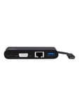 USB C VGA Multiport Adapter - Power Delivery - USB 3.0 - GbE - docking station - VGA