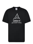 Adidas Adventure Graphic T-Shirt Sport T-shirts Short-sleeved Black Adidas Originals