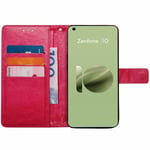 Lommebokdeksel 3-kort Asus Zenfone 10 - Rosa