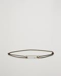 LE GRAMME Cord Bracelet Le 17/10 Khaki/Sterling Silver