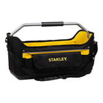 STANLEY Open Tool Bag Tote, Waterproof Base, Multi-Pockets Storage Organiser with Shoulder Strap, 22 Inch, 1-70-319