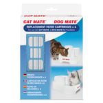 Cat Mate drikkefontene, 2 liter  - Erstatningsfilter (6 stk)