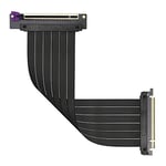 Cooler Master MasterAccessory Riser Cable PCIe 3.0 x16 Ver. 2 - EMI Shielded, Ultra-flexible TPE Cable, Reinforced PCI Slots, Gold Pin Connectors, Protective ABS Casing - 300mm