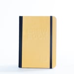 KaffeBox Brew Book - Daily Coffee Journal Hard Cover , Yellow