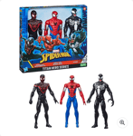 Marvel Spider-Man Titan Hero Series Miles Morales, spider-man and Venom