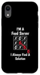 Coque pour iPhone XR Je suis un serveur de nourriture Je trouve une solution