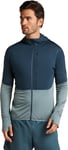 Icebreaker Realfleece Descender LS Zip Hood Men Abyss/Blue Ash/Cb-0C4 XL - Fri frakt