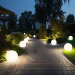 Expo Börse - Boule lumineuse solaire 10 cm boule lumineuse solaire jardin led décoration de jardin boule solaire pour extérieur petit, durée