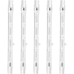 100W 118mm R7s Dimbar halogenlampa varmvit 2800K (5-pack)