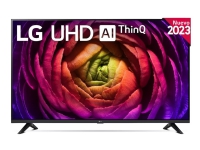 LG 43UR74006LB - 43 Diagonal klass UR74 Series LED-bakgrundsbelyst LCD-TV - Smart TV - webOS, ThinQ AI - 4K UHD (2160p) 3840 x 2160 - HDR - Direct LED