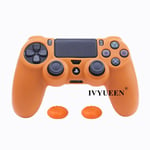 Orange - Housse De Protection Pour Manette Sony Playstation 4 Ps4 Ds4 Pro Slim, Capuchons De Poignées Pour Dualshock 4