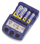 La Crosse Technology - RS1000 Chargeur de batteries universel - Bleu