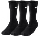 NIKE Cushioned Crew 3-pack Black Socks (Storlek: 38-42)