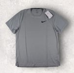 Nike Pro Dri-Fit Men's Gym Training Fitness Shirt Size L Large Grey CZ1181-073