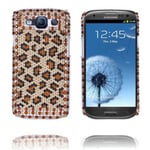 Samsung Paris (leopard Gul) Galaxy S3 Bling Skal