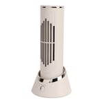 Bladeless Tower Desk Fan Quiet 3 Speeds Rotating USB Portable Space