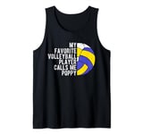 Mens MY FAVORITE VOLLEYBALL PLAYER CALLS ME POPPY Coach Tank Top