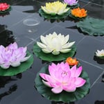 5 st konstgjorda flytande näckrosor Eva Lotusblomma Dammdekoration 10cm Konstgjord Lotus Damm Tank Växt Ornament Hemträdgård