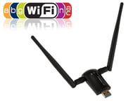 Clé USB 3.0 5G 1200AC. WiFi Dual Band 2.4GHz et 5.8GHz - Débit 300+867 MBps - IEEE802.11 a/b/g/n/AC - Deux antennes 5dBi 2T2R